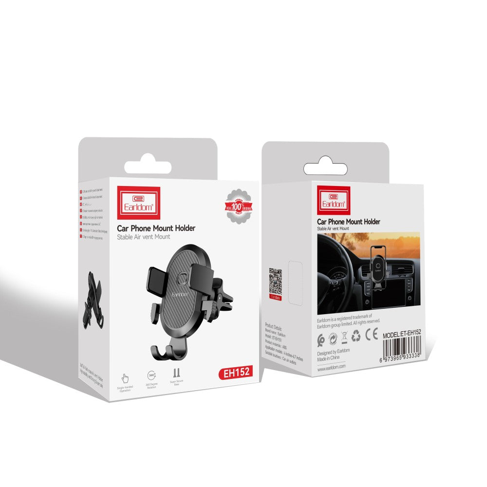 Universal Car Phone Mount – 360° Rotating Dashboard & Air Vent Holder | Adjustable Stand for iPhone, Android & GPS Devices