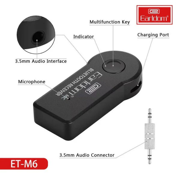 Wireless Audio Receiver – Bluetooth 5.0 Adapter for Car, Home Stereo, Headphones & Speakers, High-Fidelity Audio for Streaming & Music