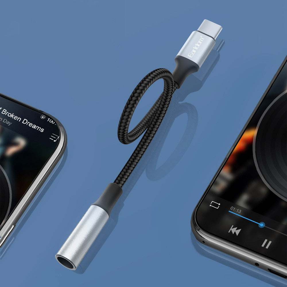 USB-C to 3.5mm Audio Adapter – Female AUX Jack for Headphones, Speakers & Car Audio