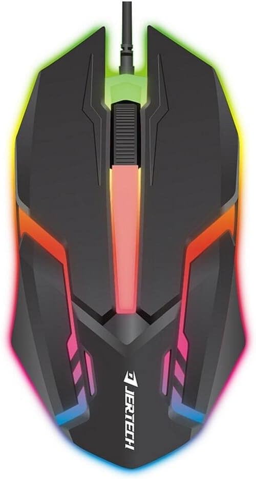 JERTECH Stars Full Size Gaming Keyboard – RGB Mechanical Feel | Wired USB