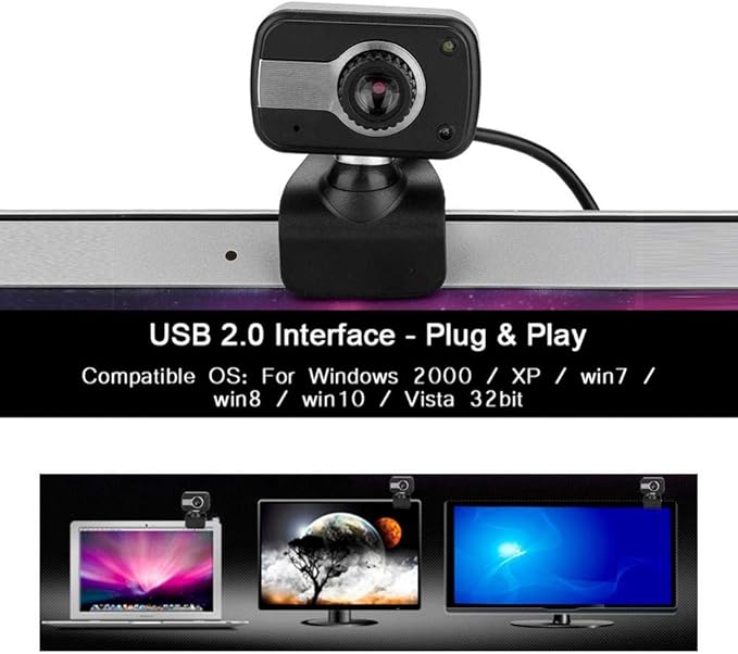 HD Digital Camera – 1080p USB Webcam with Microphone for Streaming, Video Calls & Content Creation