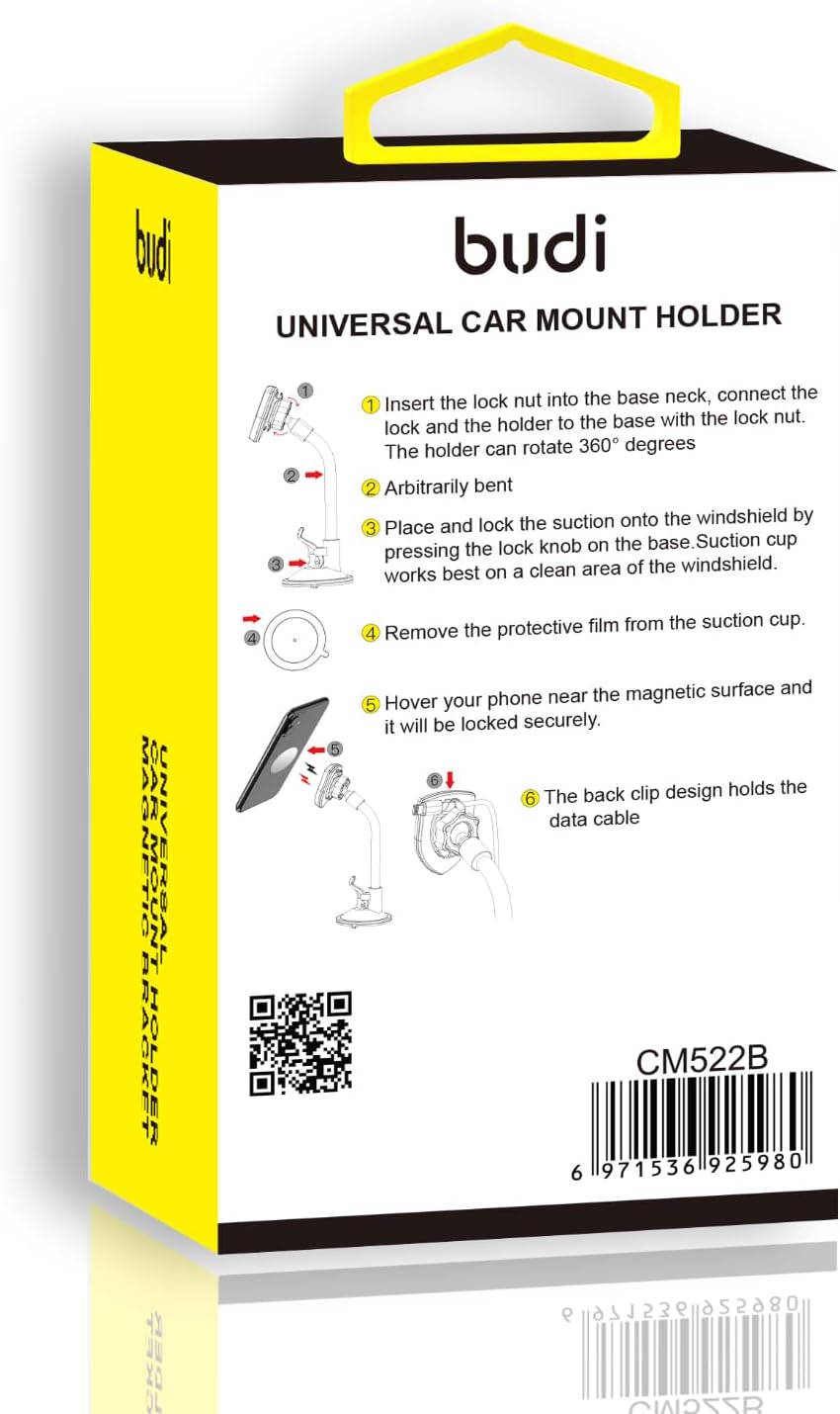Flexible Windshield Magnetic Car Phone Holder – Universal Mount for All Devices