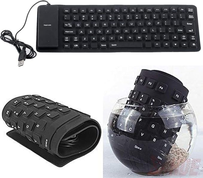 Flexible Keyboard – Rollable, Waterproof Silicone Keyboard for Travel & On-the-Go Typing