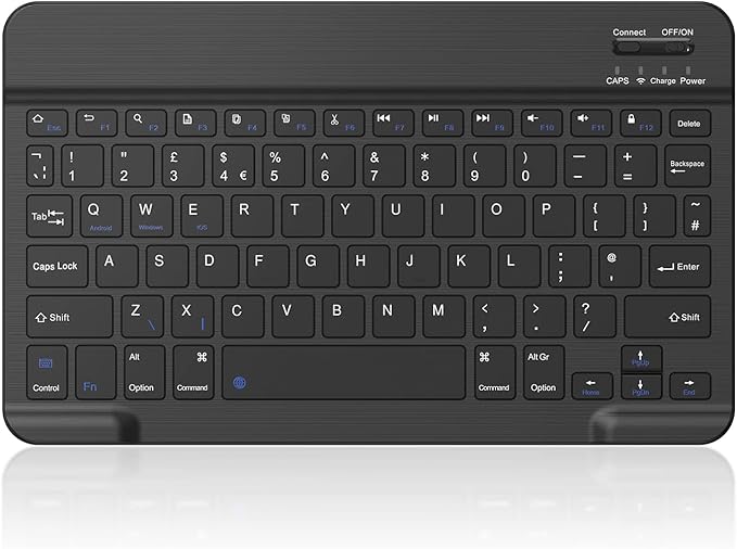 JERTECH Bluetooth Keyboard – Slim, Rechargeable, Multi-Device Wireless Keyboard