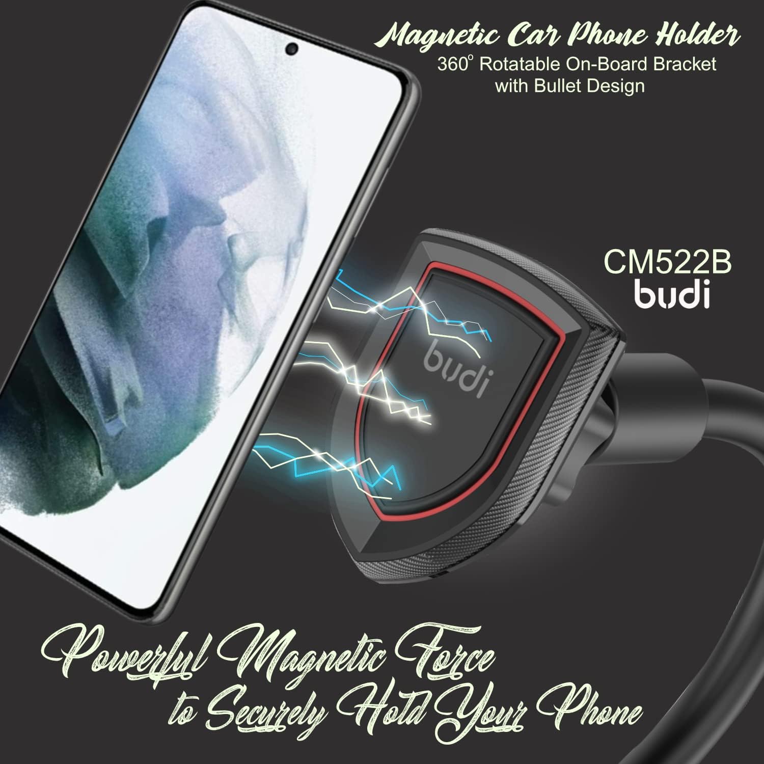 Flexible Windshield Magnetic Car Phone Holder – Universal Mount for All Devices