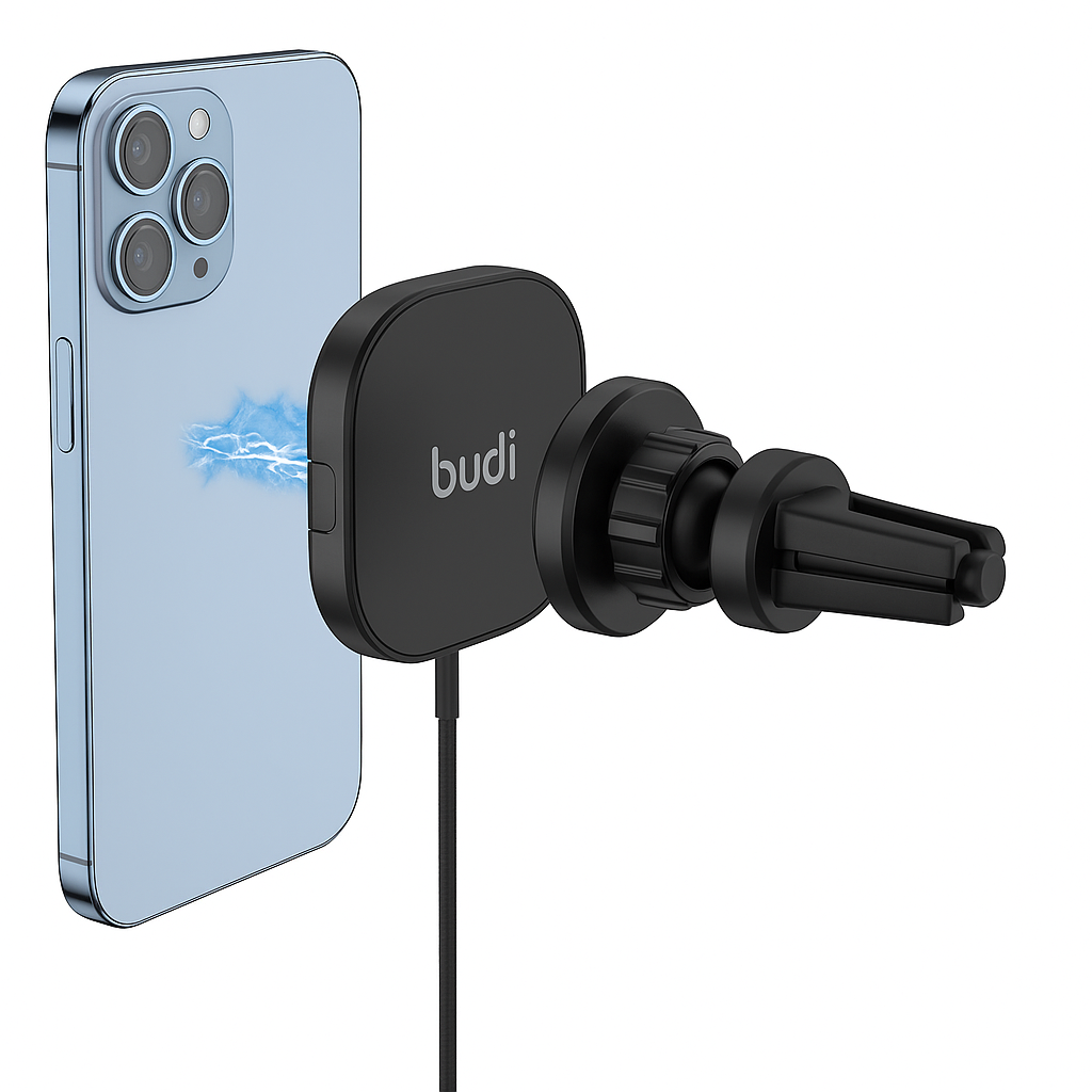 15W Magnetic Wireless Charging Car Mount – Fast Charging Pad & Phone Holder