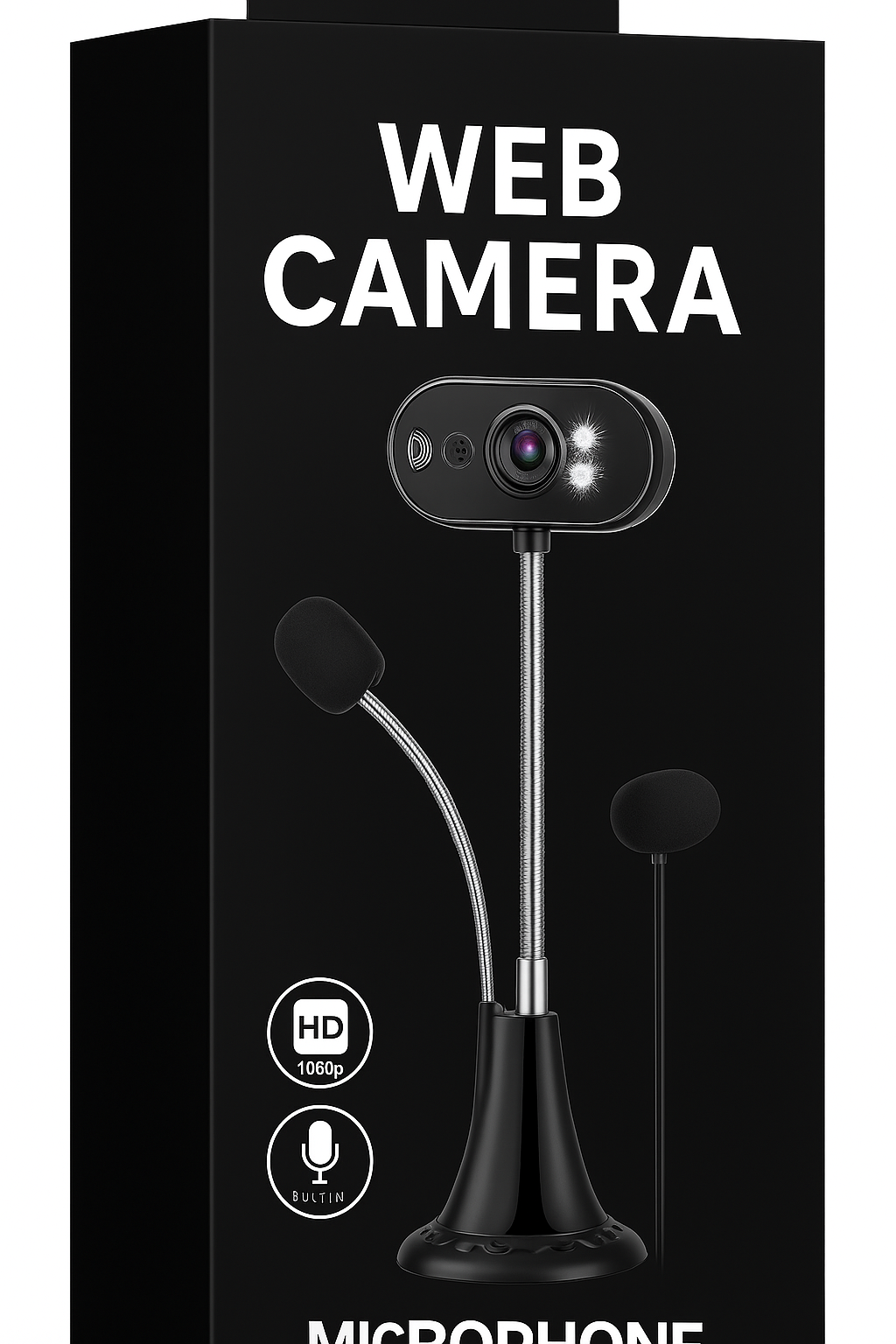 HD Digital Camera – Desk-Mounted USB Webcam with Microphone | Full HD 1080p for Streaming & Video Calls