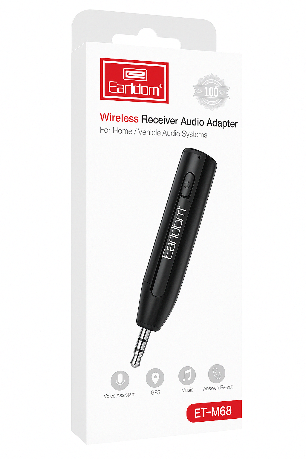 Bluetooth Wireless Audio Adapter – 3.5mm Receiver for Car AUX, Speakers, Headphones & Sound Systems