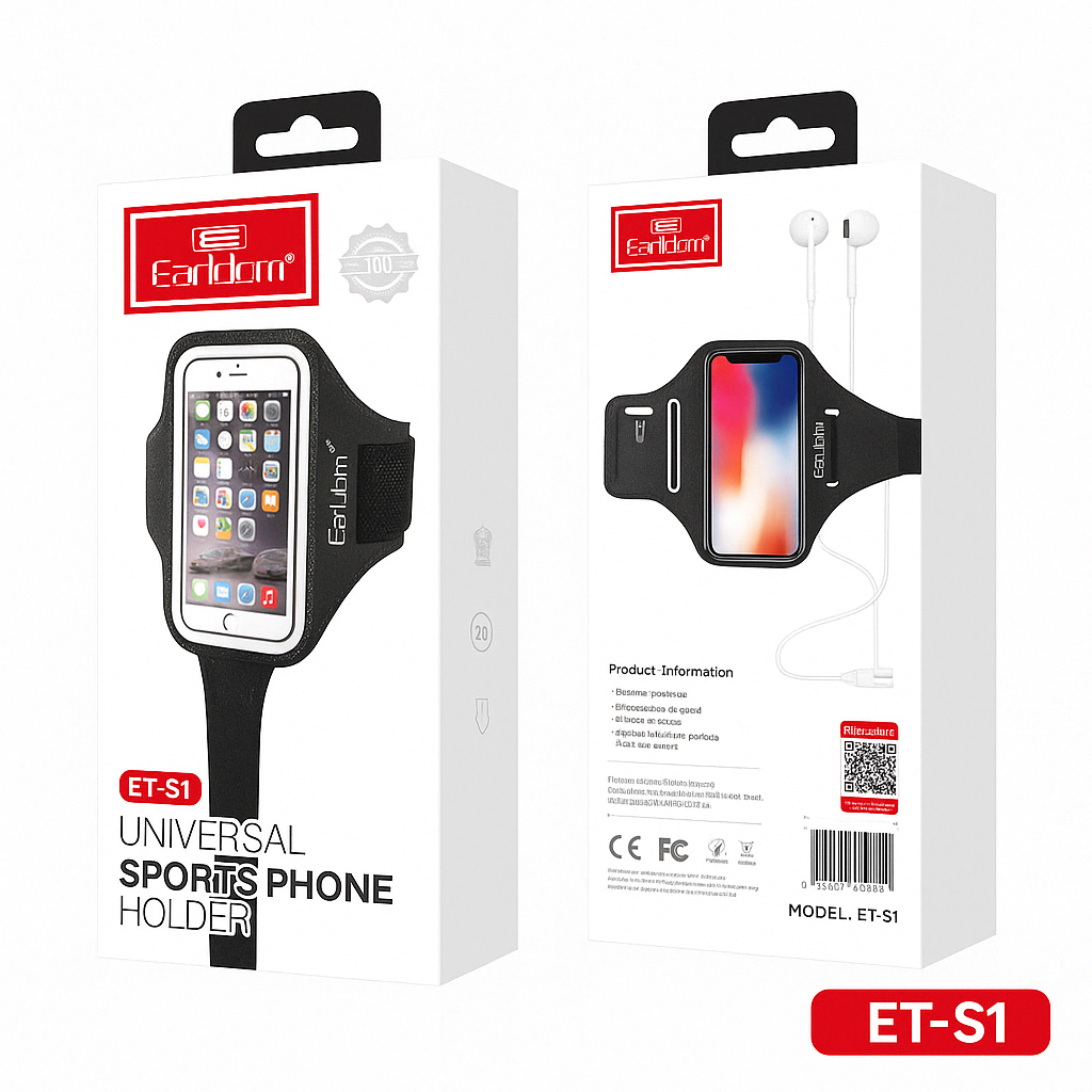 Adjustable Sports Armband Phone Holder – Universal Fit for Running, Gym, Hiking & Outdoor Workouts