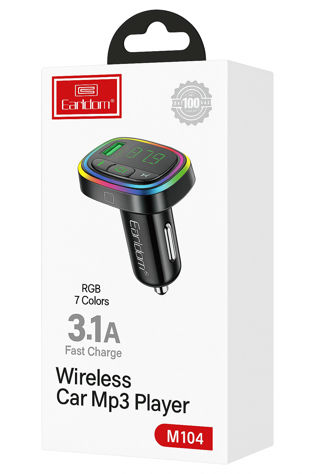 Wireless Car MP3 Player – Bluetooth FM Transmitter for Hands-Free Calling, Music Streaming & Charging