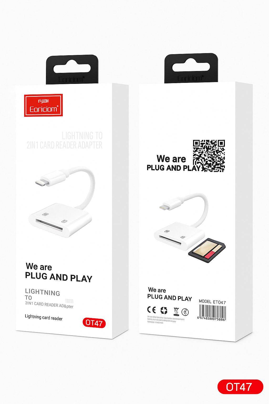 8-Pin to 2-in-1 Card Reader Adapter – SD & MicroSD for iPhone & iPad, Easy File Transfer for Photos, Videos, and Documents