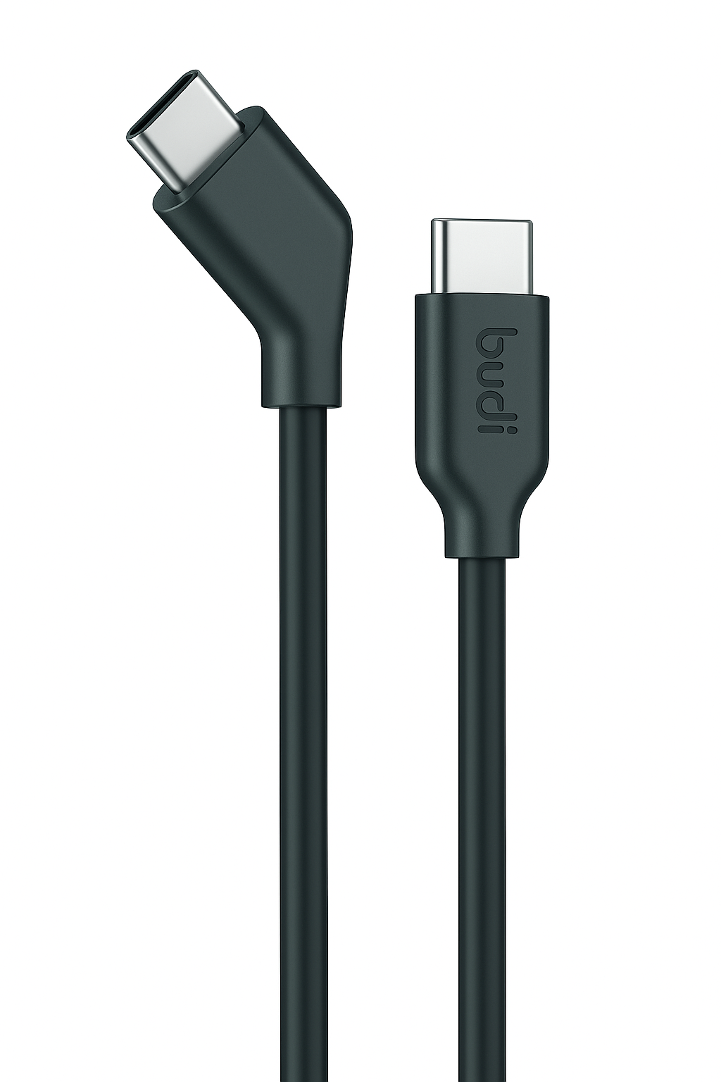 65W PD Fast Charging USB-C to USB-C 1.2M Cable – 45° Angled Connector Design