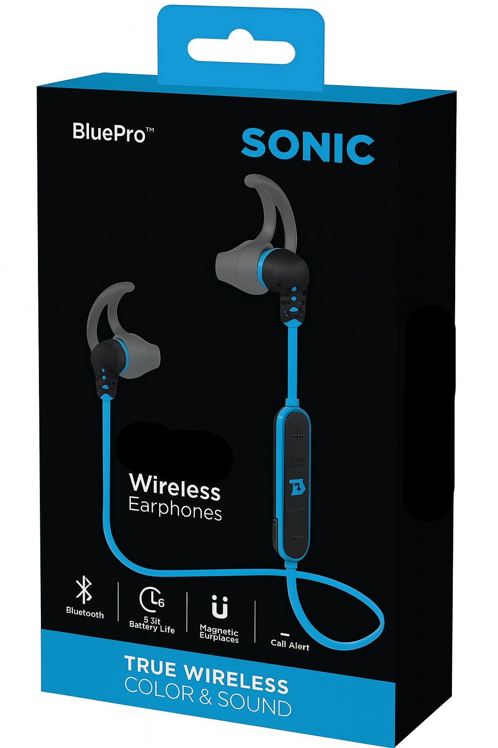Wireless In-Ear Earphones – Secure Fit, Deep Bass, Noise Isolation