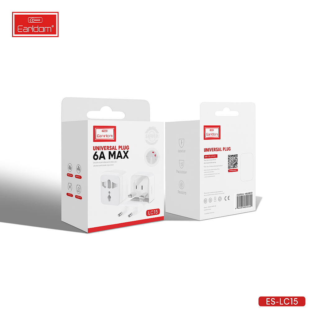 Universal Worldwide Travel Adapter β EU/UK/US/AU Plugs, 1500W