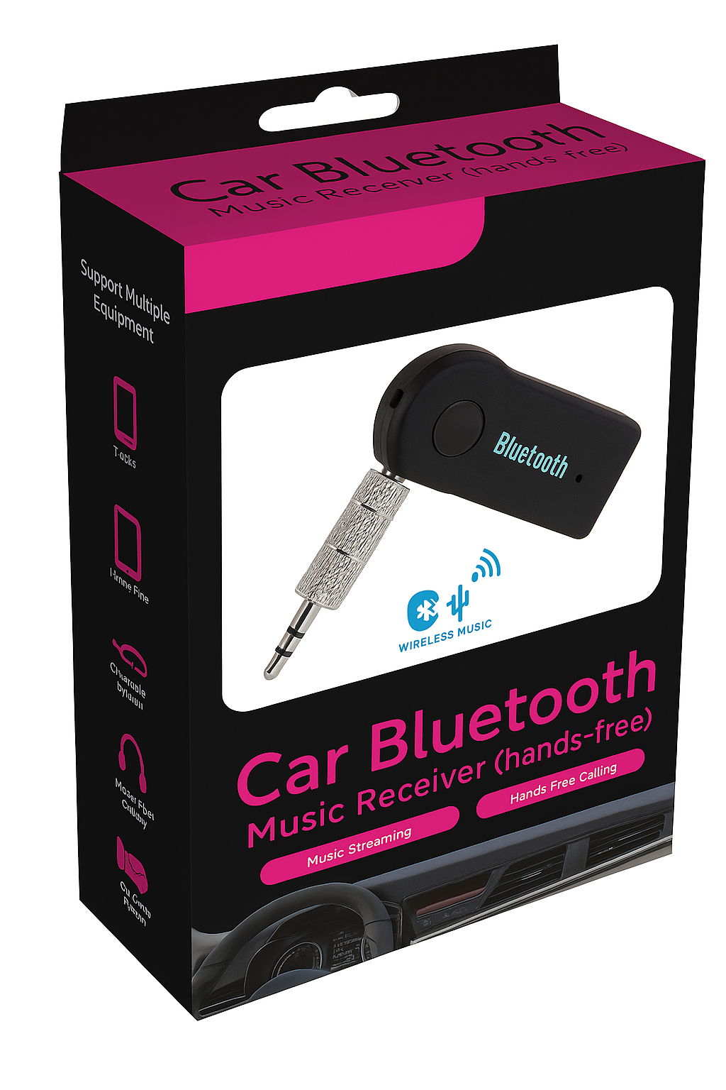 Bluetooth AUX Audio Receiver – Handsfree, Stereo, CVC Noise Cancel