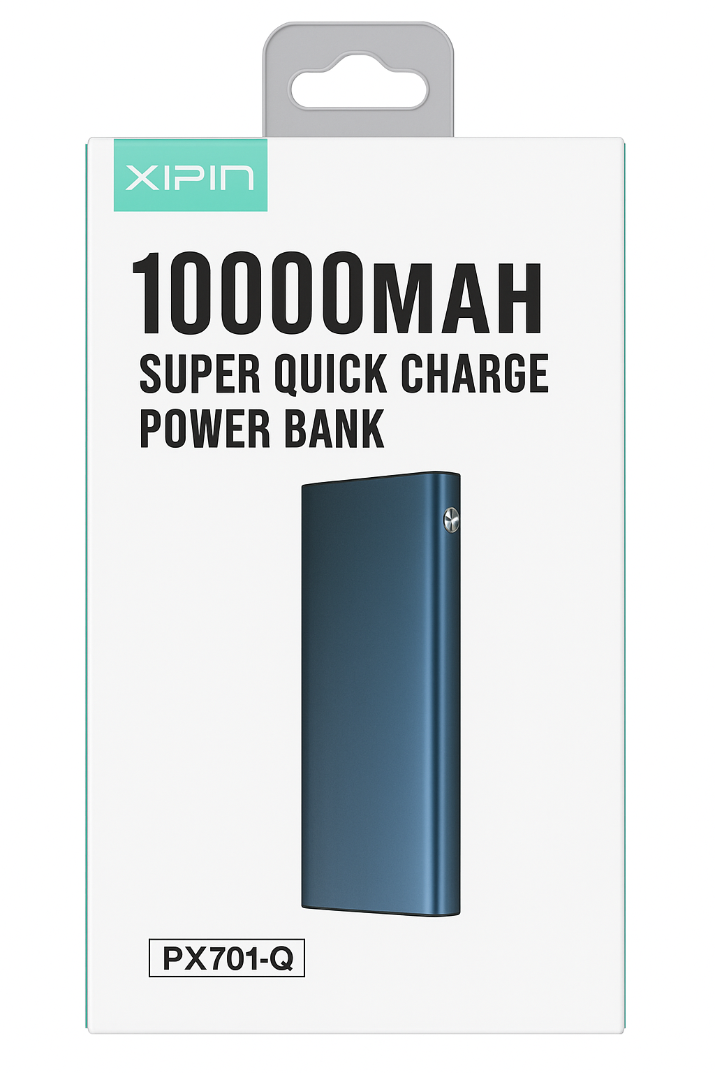 10,000mAh Super Quick Charge Power Bank – LCD Display, Type-C & Micro Input, Aluminum Shell