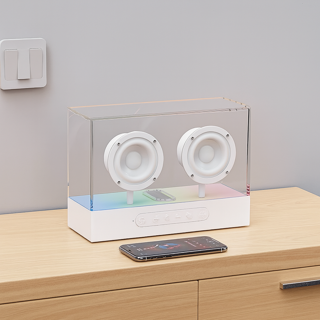 TWS Wireless Stereo Speaker with 30W Output & LED Lights – 4000mAh