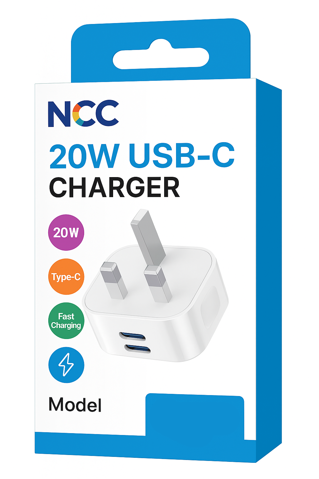 NCC GaN Dual Type-C Power Charger – Ultra-Fast PD Charging, Compact Design