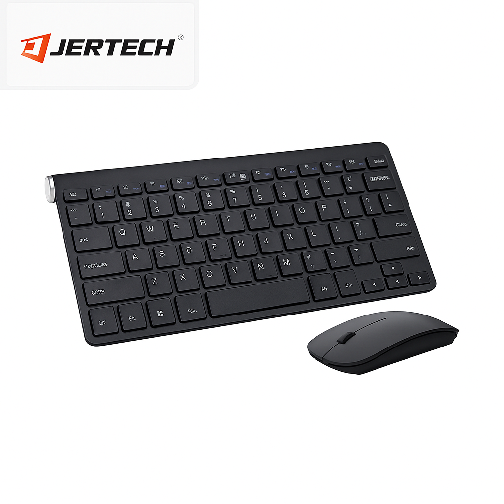 JERTECH Multimedia Wireless Keyboard for iMac– 2.4GHz USB | Multimedia Hotkeys & Portable Design