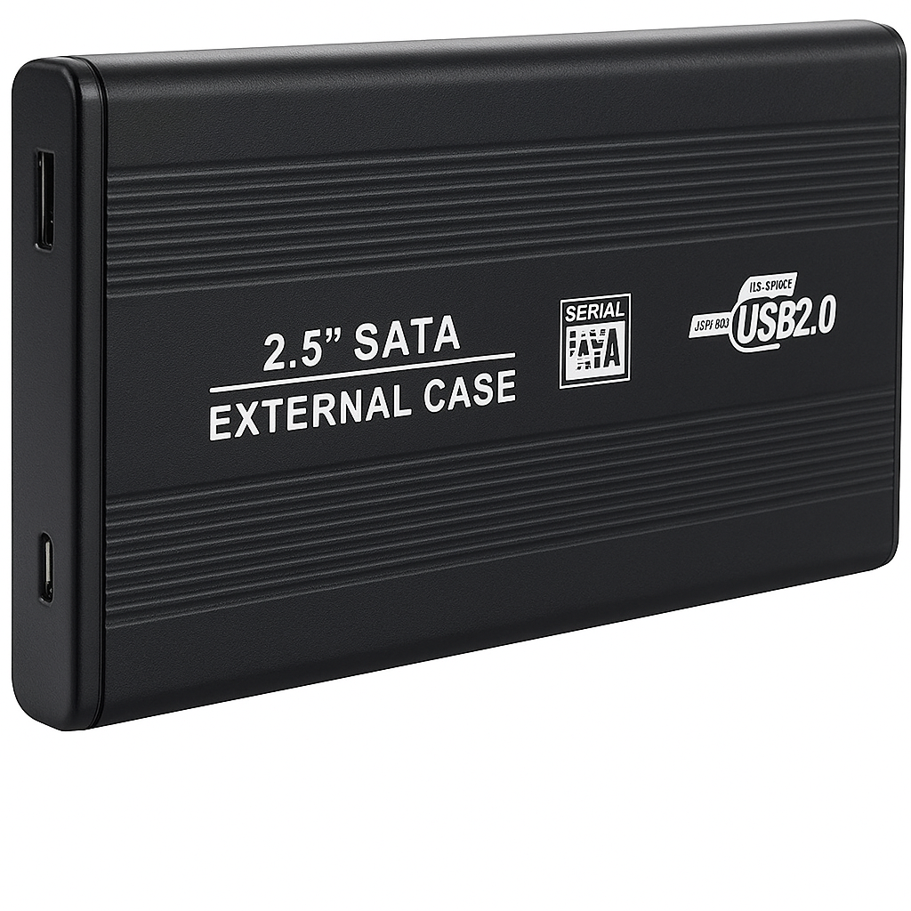 JERTECH 2.5" External HDD Case (Durable) – USB 3.0 Enclosure | Shock-Resistant Data Shell