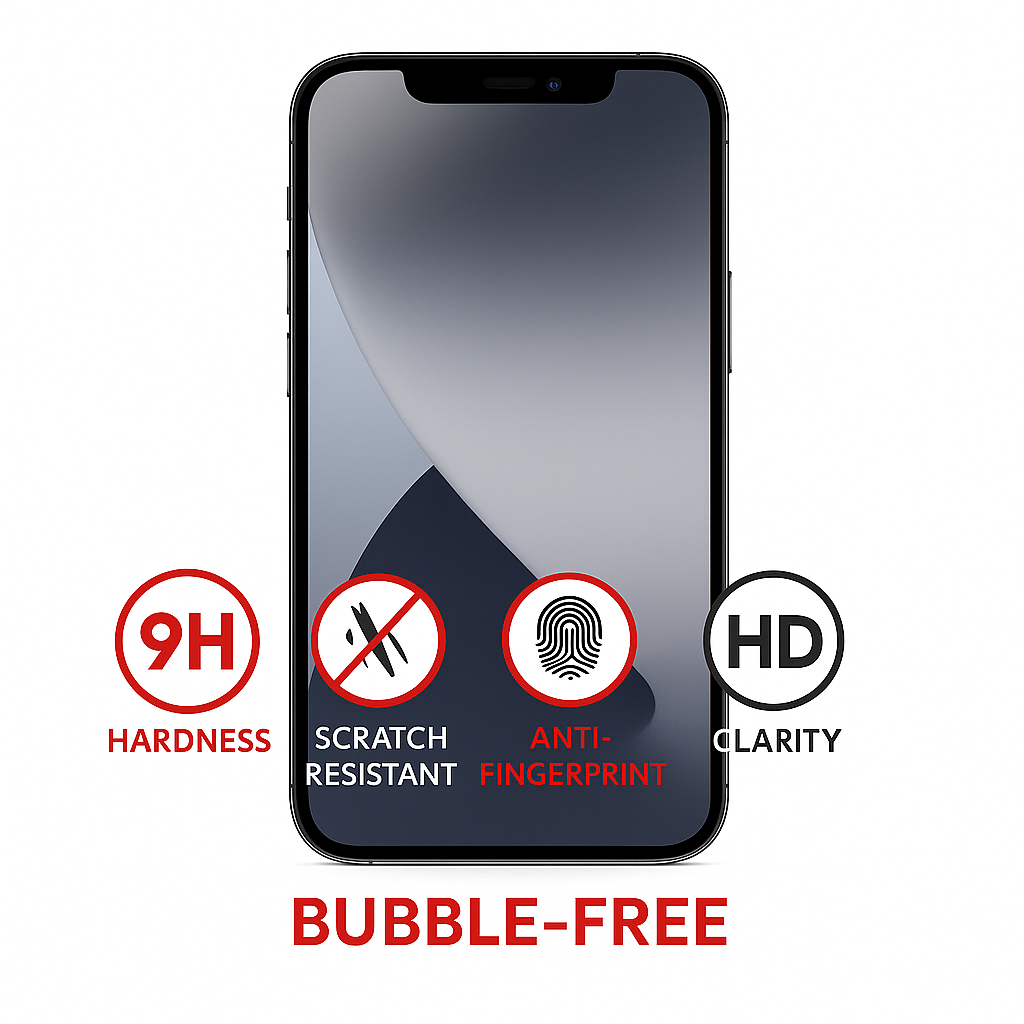 Tempered Glass Screen Protector Compatible with iPhone 12/12 Pro