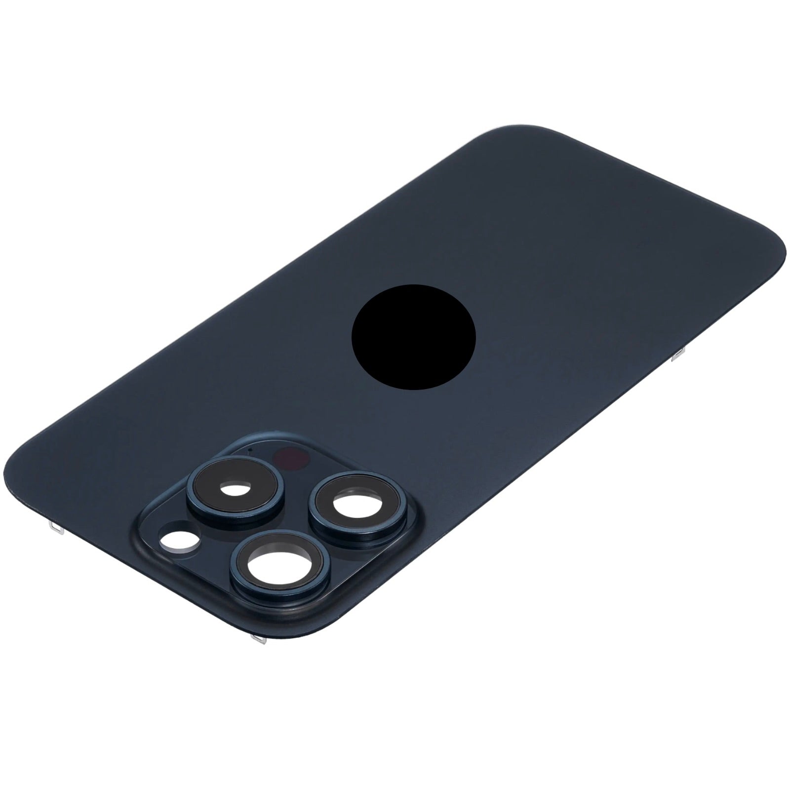 Titanium Blue Back Glass with Steel Plate & MagSafe Magnet Pre-Installed Compatible for iPhone 15 Pro – OEM-Compatible Rear Housing Replacement | A2848 A3101 A3104
