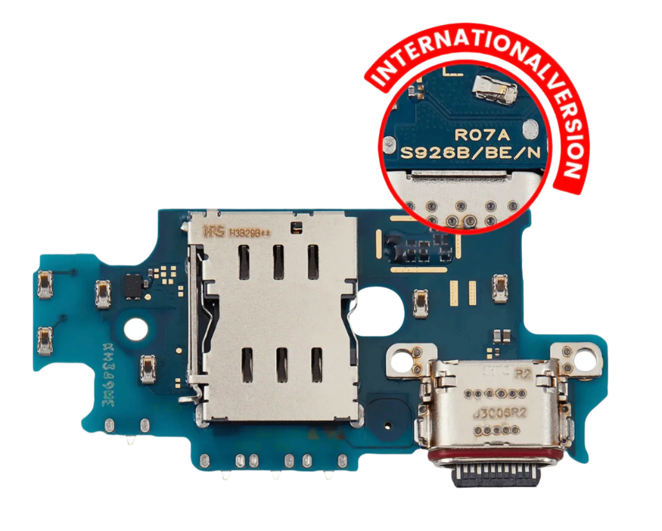 USB-C Charging Port Flex with SIM Reader – Compatible with Samsung S24 Plus (SM-S926 Series) | Fast Charge + Data + SIM Support