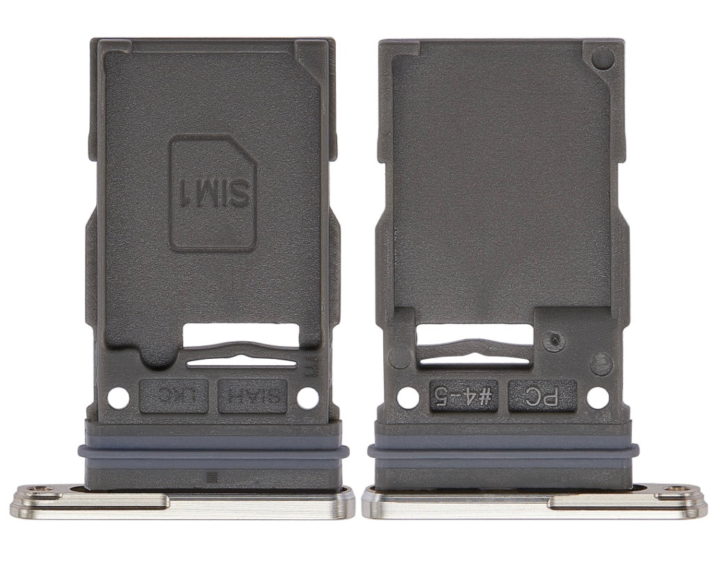 White SIM Card Tray for Samsung S23 Ultra – Phantom White Nano SIM Holder