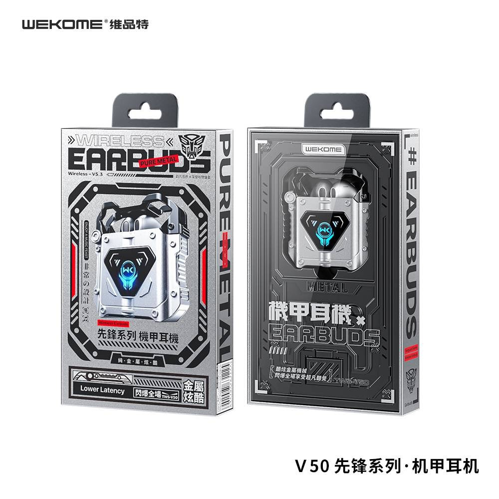 V50 Wireless Earbuds – 160H Battery, Bluetooth 5.3 & Type-C Fast Charging