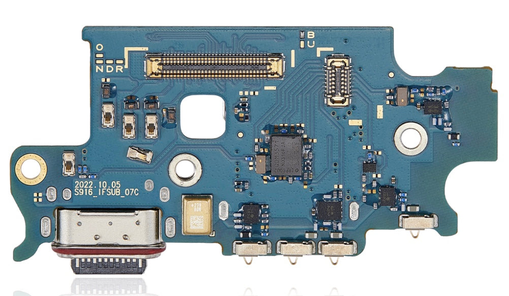 USB-C Charging Flex Cable with SIM Card Reader for Samsung S23 Plus – Sub-Board Assembly with Mic & Data Port