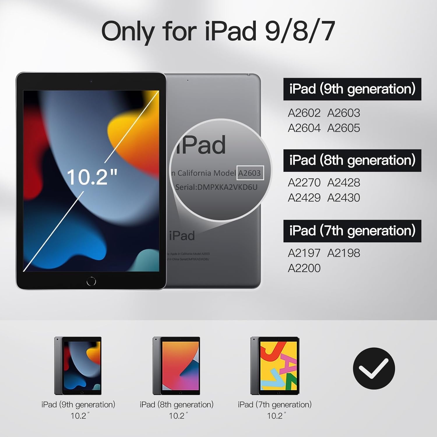 Smart Flip Case for iPad 10.2-inch (7th/8th/9th Gen) – Full Protection with Pencil Holder