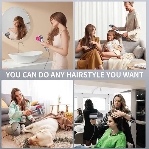 Leafless Hair Dryer – Fast Drying with Intelligent Heat Control & Attachments