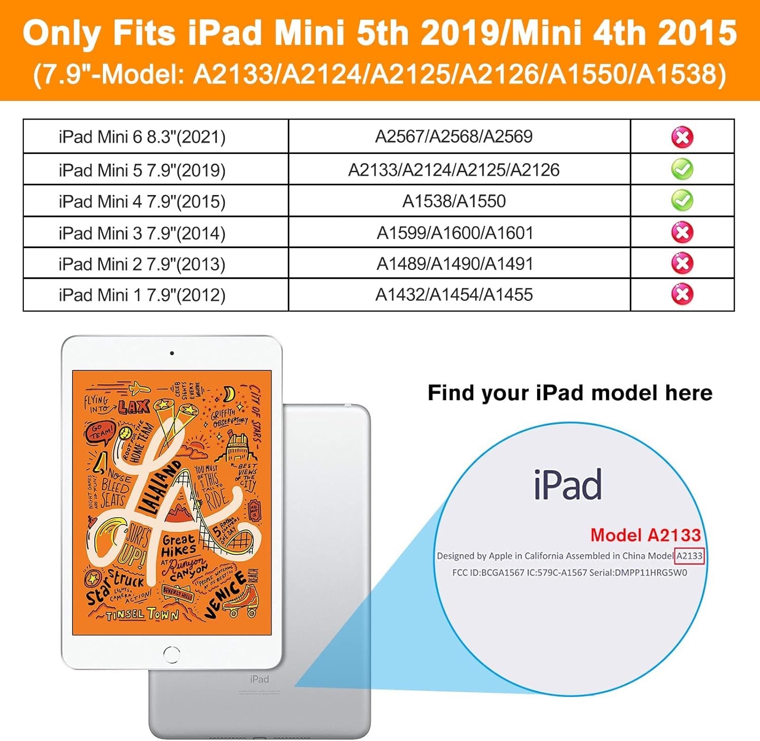 Rugged Case for iPad Mini 1 / 2 / 3 with Rotating Hand Strap and Kickstand – Full Protection