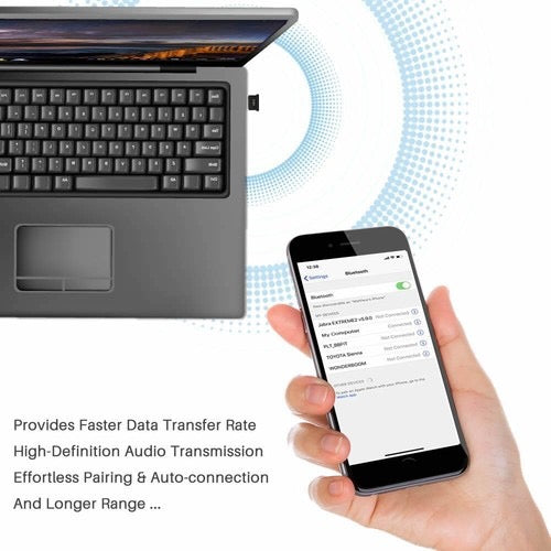 Bluetooth 5.1 USB Adapter – Dual Mode Low Energy Dongle for PC & Mac
