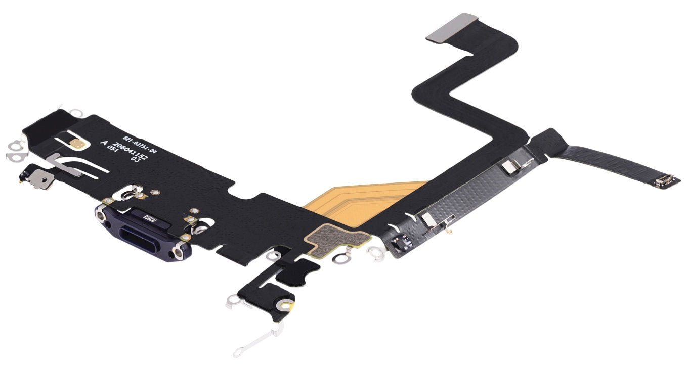 Charging Port Flex Cable Compatible with iPhone 14 Pro – Purple USB-C Port with Microphone | Models A2650 A2889 A2892 A2891