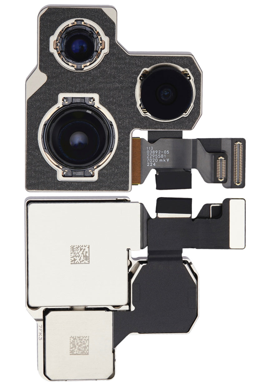 Rear Camera Module Compatible with iPhone 14 Pro – Triple Lens Replacement for Main, Ultra-Wide, and Telephoto | A2650 A2889 A2892 A2891