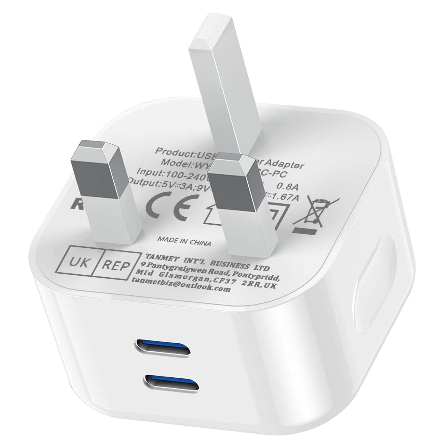 NCC GaN Dual Type-C Power Charger – Ultra-Fast PD Charging, Compact Design