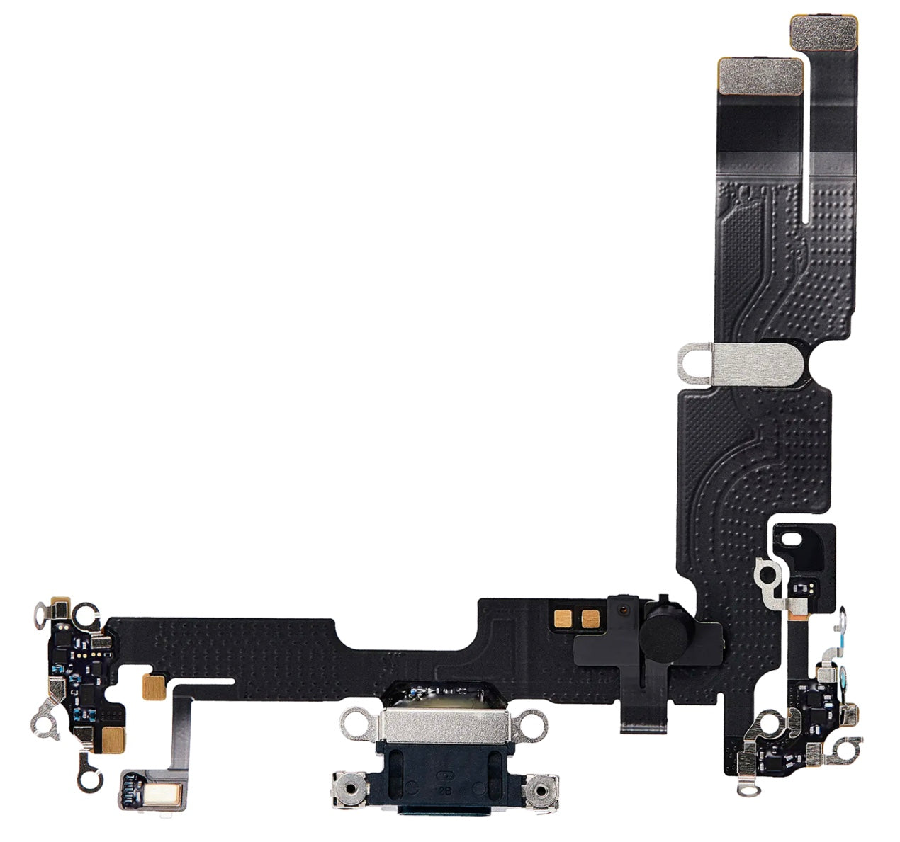 Charging Port Flex Cable (Black) Compatible with iPhone 14 Plus – Internal Charging Dock Connector | A2886 A2632 A2885 A2888