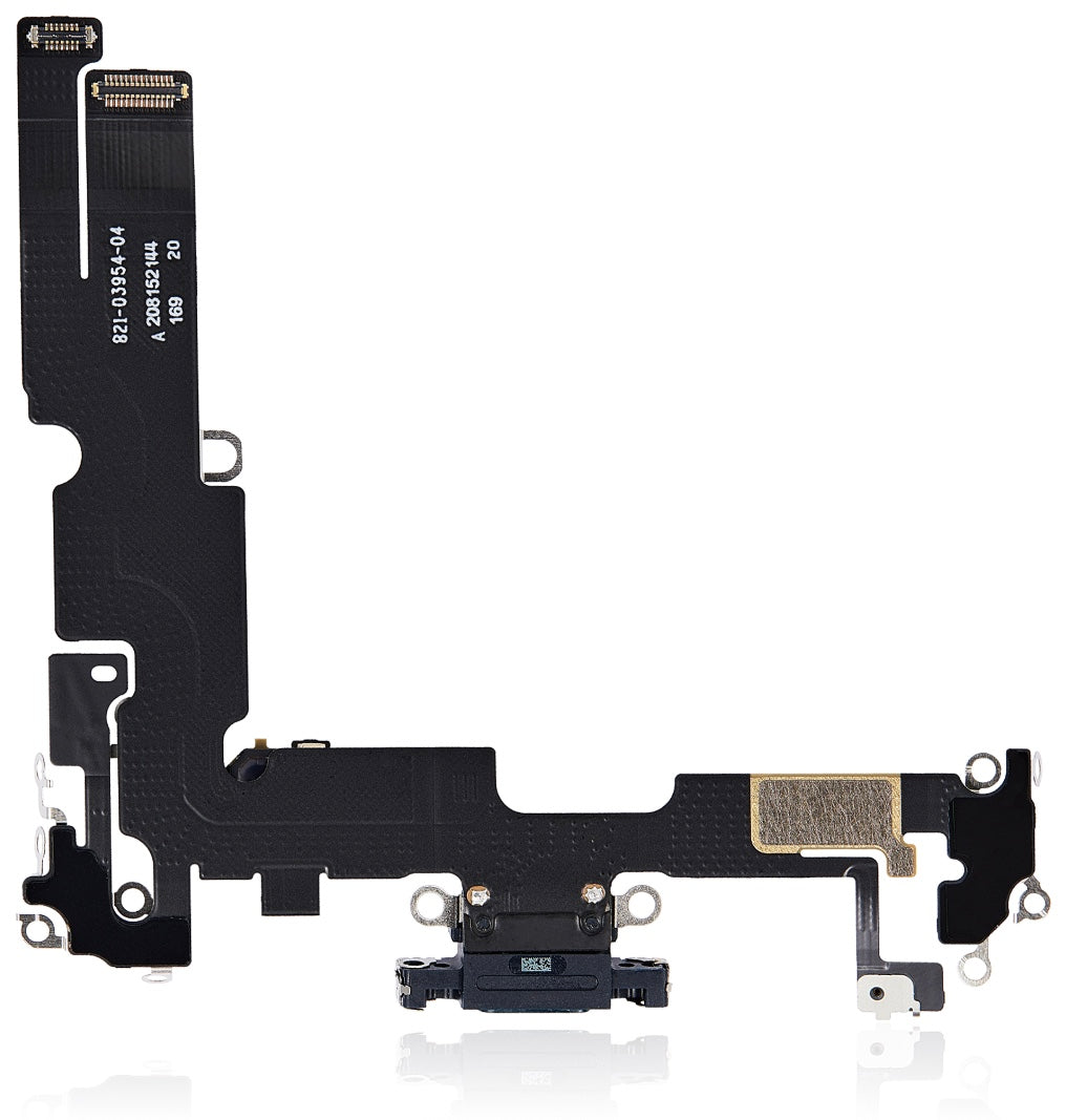 Charging Port Flex Cable (Black) Compatible with iPhone 14 Plus – Internal Charging Dock Connector | A2886 A2632 A2885 A2888