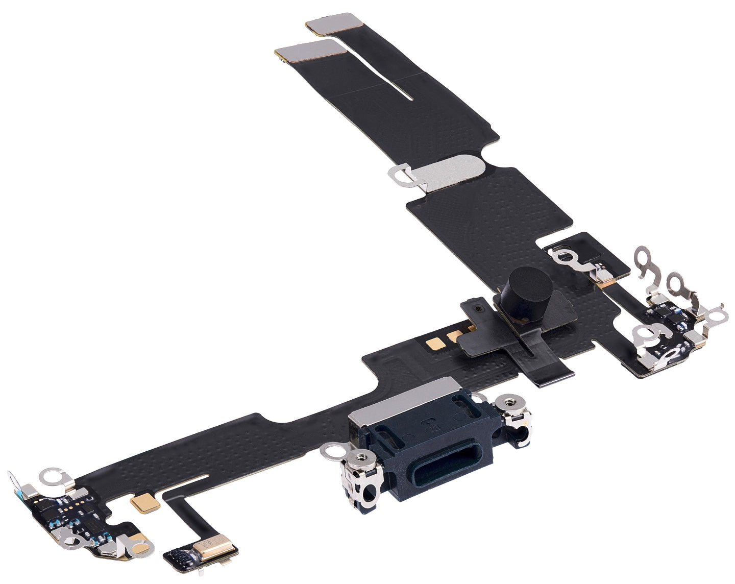 Charging Port Flex Cable (Black) Compatible with iPhone 14 Plus – Internal Charging Dock Connector | A2886 A2632 A2885 A2888