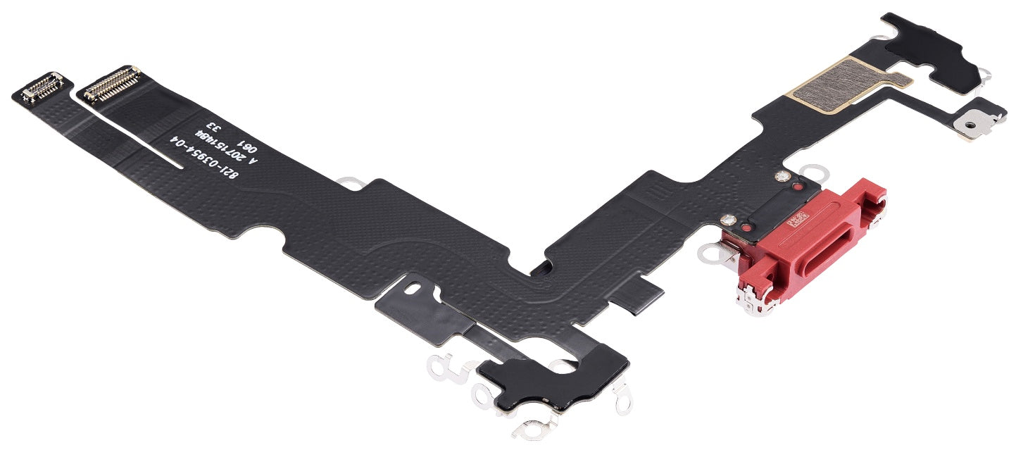 Charging Port Flex Cable (Red) Compatible with iPhone 14 Plus – Internal Charging Dock Connector | A2886 A2632 A2885 A2888