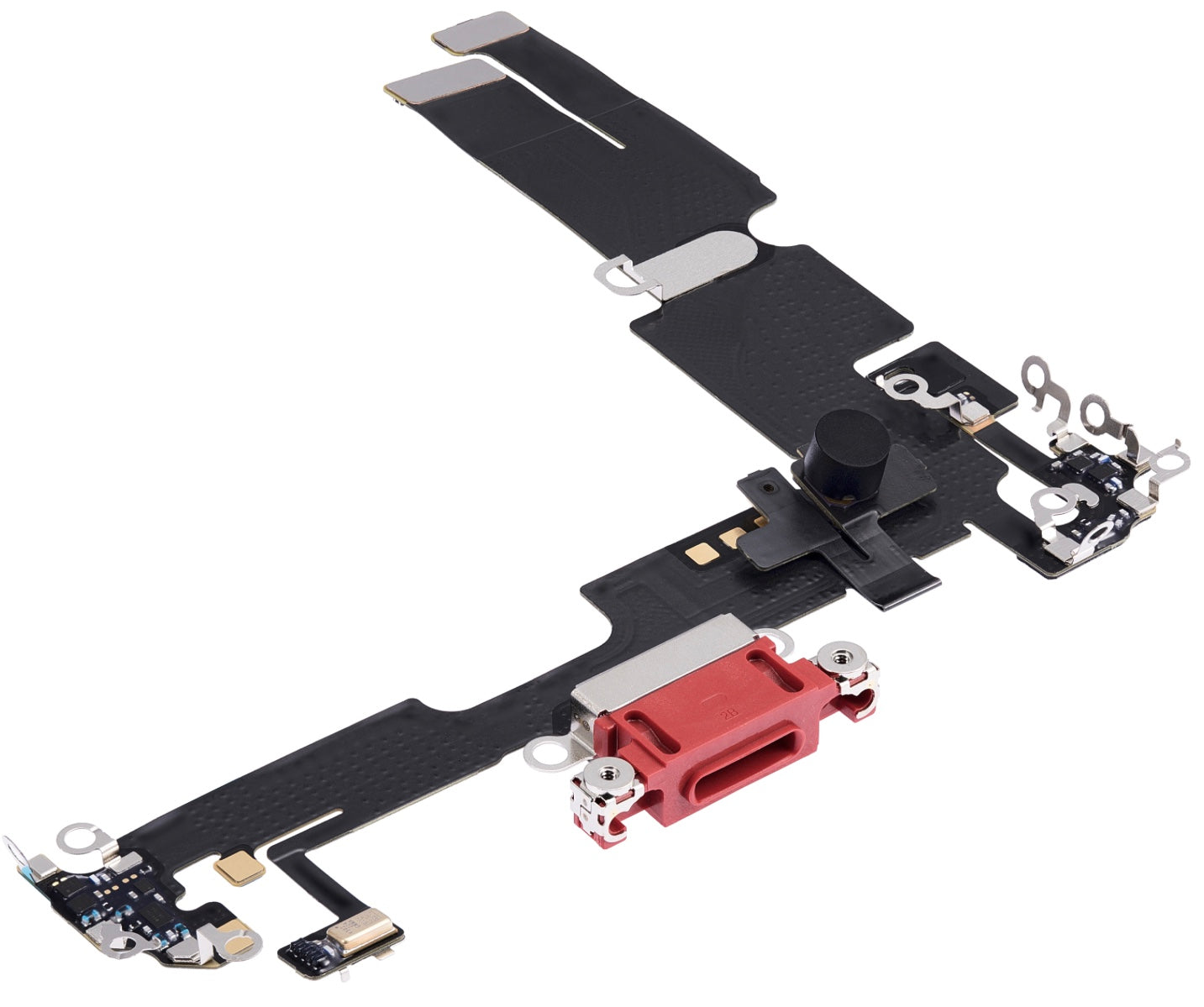 Charging Port Flex Cable (Red) Compatible with iPhone 14 Plus – Internal Charging Dock Connector | A2886 A2632 A2885 A2888