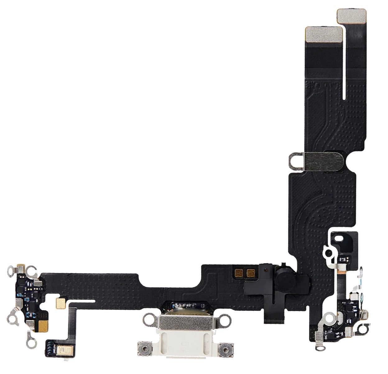Charging Port Flex Cable (White) Compatible with iPhone 14 Plus – Internal Charging Dock Connector | A2886 A2632 A2885 A2888