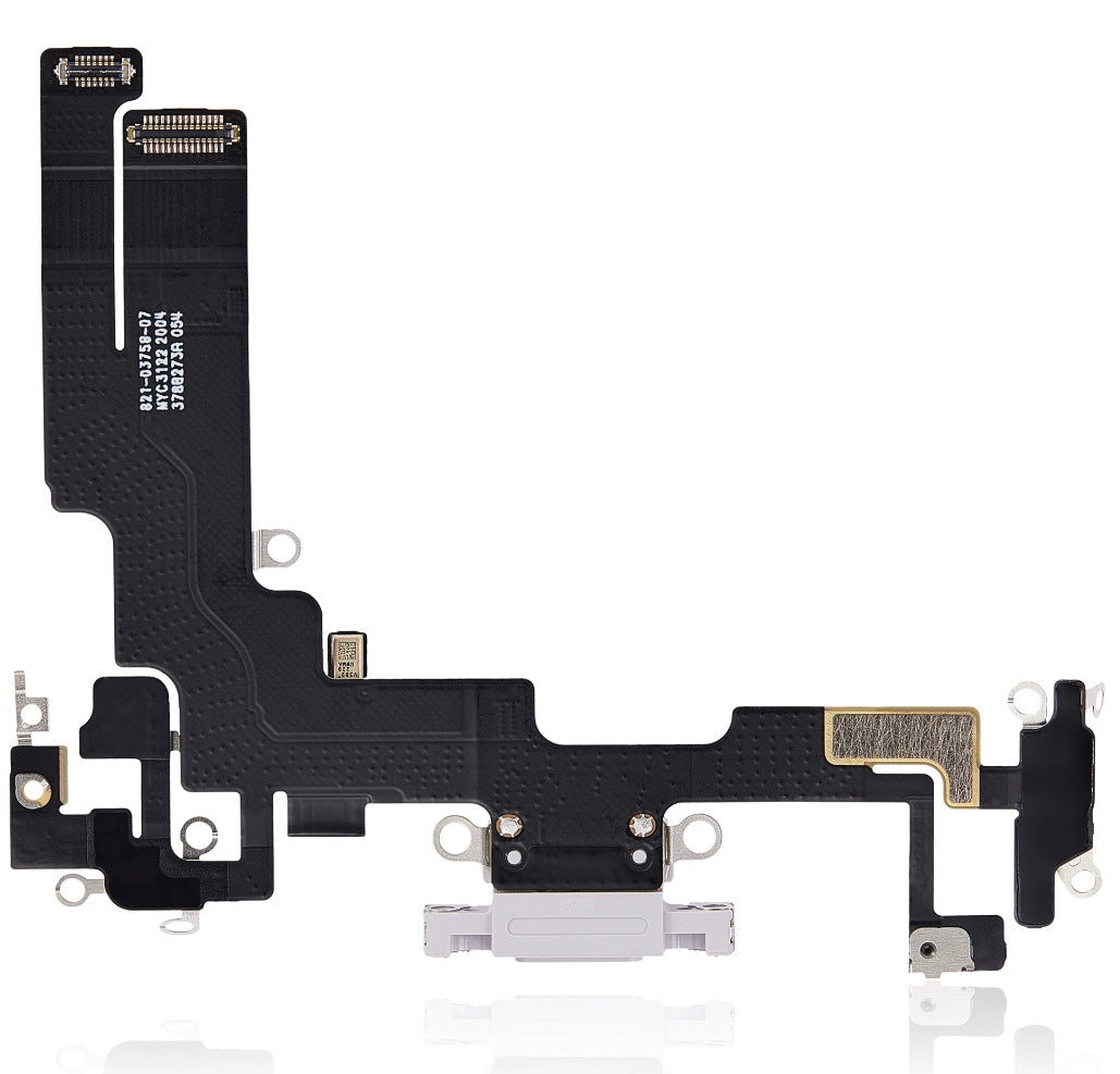 Purple Charging Port Flex Cable Compatible with iPhone 14 – 8-Pin Type Charging Connector & Microphone Assembly | A2881 A2631
