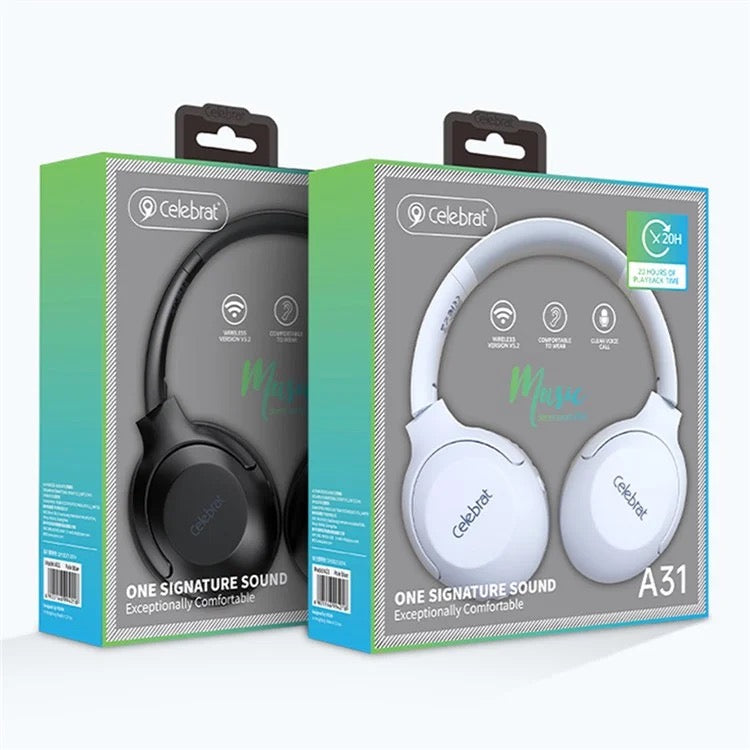 V5.2 Wireless Headphones – 40mm Drivers, 20H Playtime, Stereo Sound