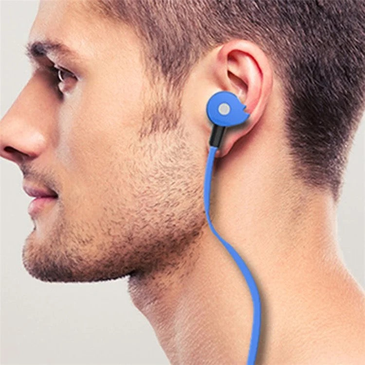 3.5mm Wired Earphones – 10mm Drivers, TPE Flat Cable, Inline Controls