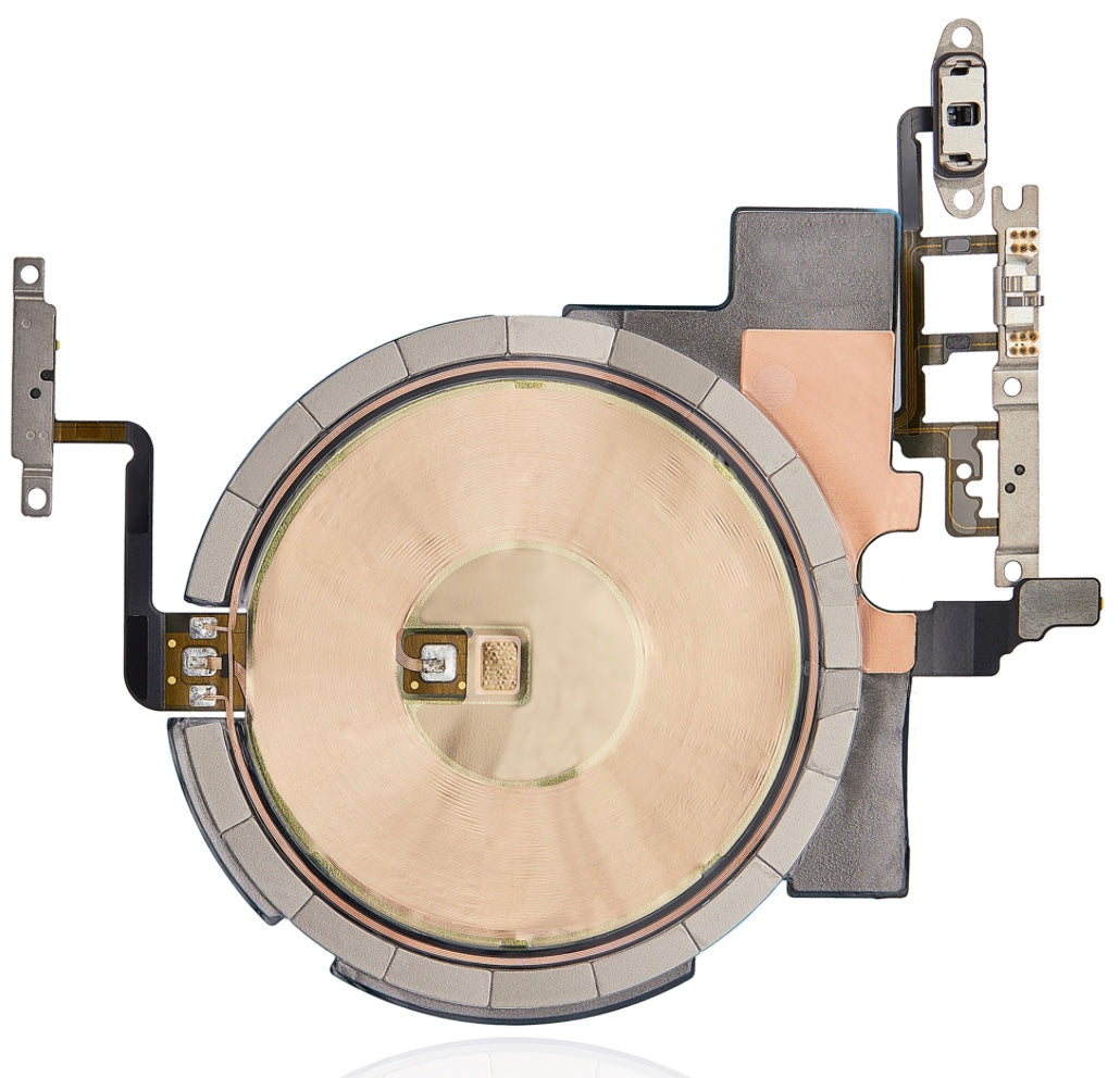 NFC Coil with Power & Volume Flex Cable Compatible with iPhone 13 Pro – Internal Wireless + Side Button Flex | A2483 A2636 A2638 A2639 A2640
