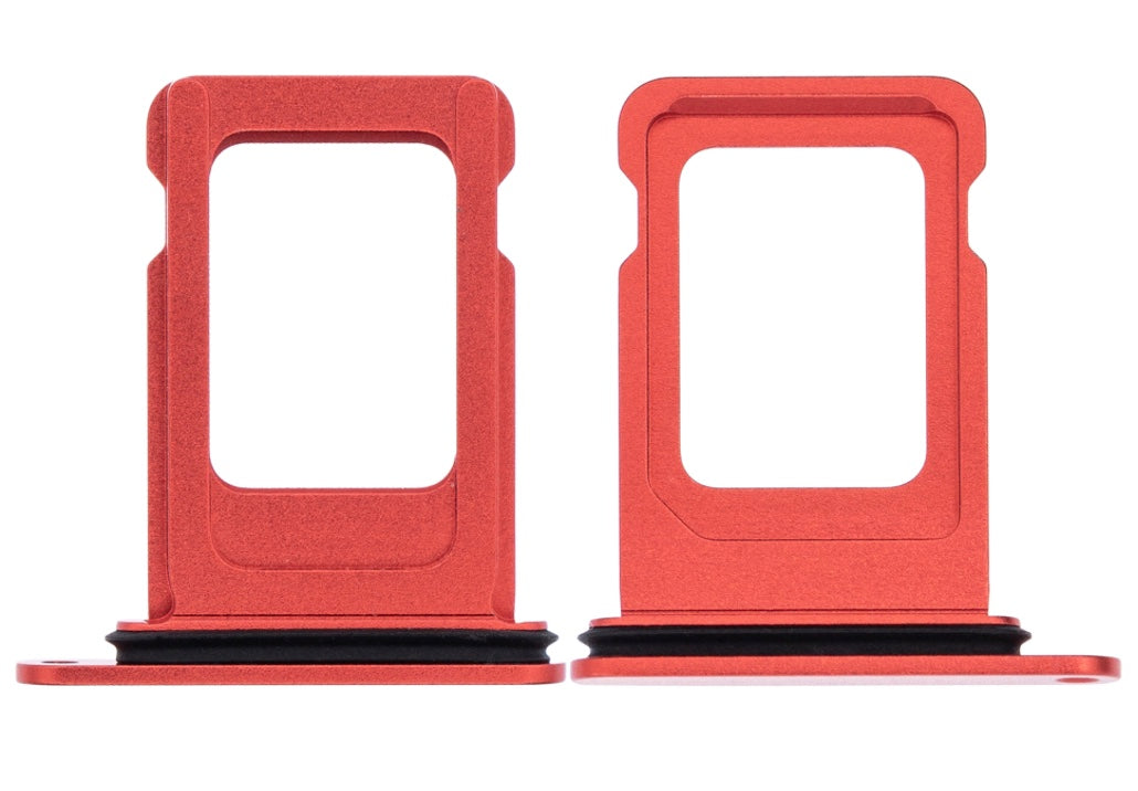 SIM Tray Compatible with iPhone 13 – Red Finish Nano SIM Card Slot Holder | A2482 A2631 A2633 A2634 A2635