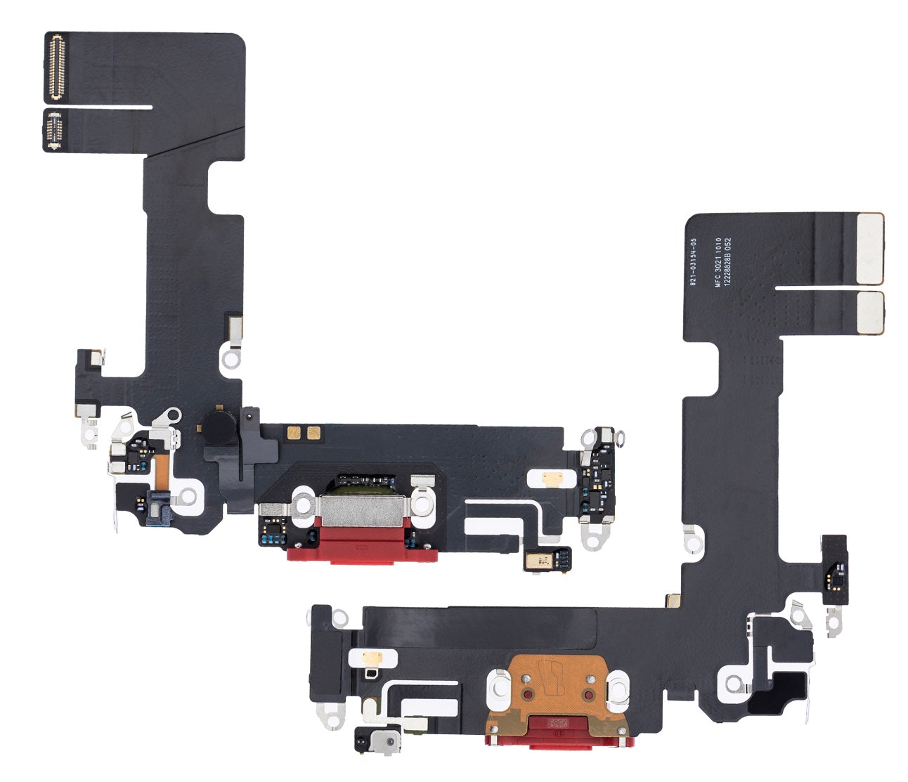 Charging Port Flex Cable Compatible with iPhone 13 – Red USB + Microphone Flex | A2482 A2631 A2633 A2634 A2635