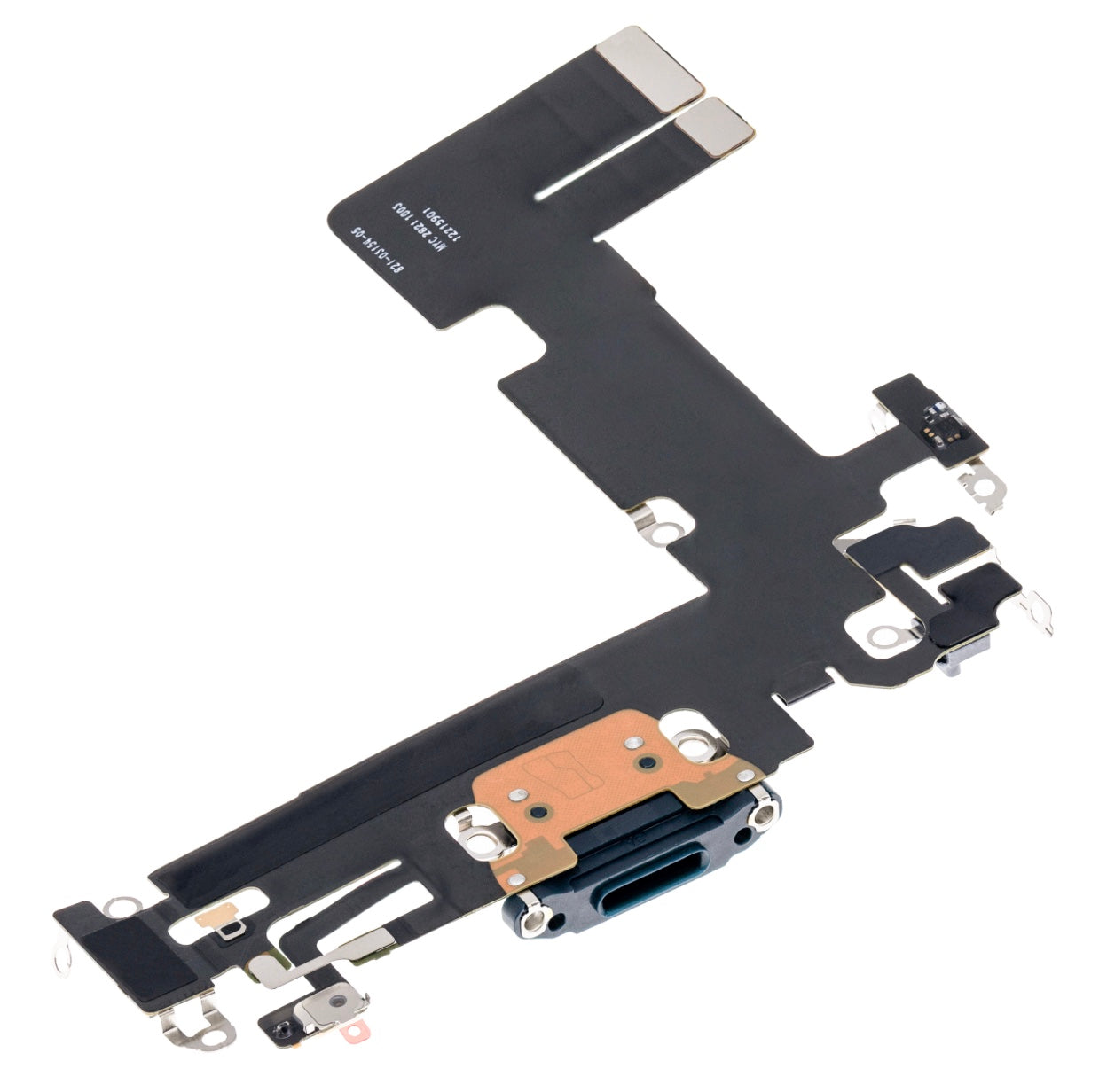 Charging Port Flex Cable Compatible with iPhone 13 – Black USB + Microphone Flex | A2482 A2631 A2633 A2634 A2635